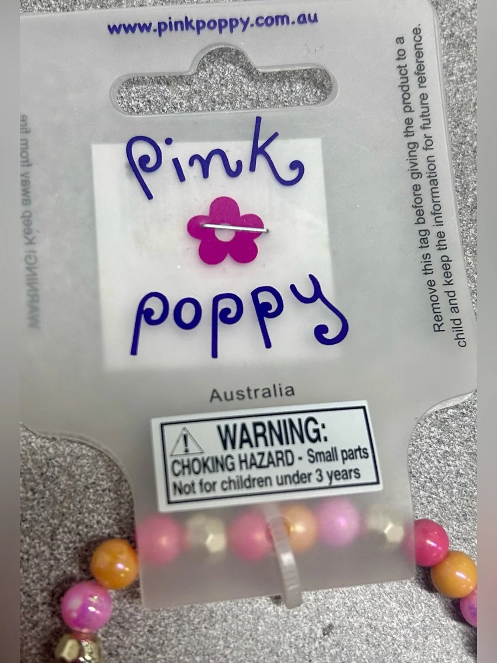 Pink Poppy Unicorn Love Necklace